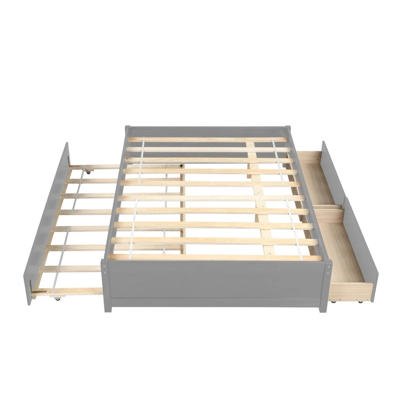 Full Bed with Two Drawers