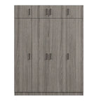 Wardrobe with Multiple Storage Space and Top Cabinet by