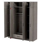 Wardrobe with Multiple Storage Space and Top Cabinet by