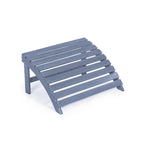 Shoreham 2-Piece Traditional Rustic Acacia Wood Adirondack Chair with Detachable Ottoman, by JONATHAN Y