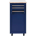 Store Kitchen Cart with Wheels and 8 Drawers