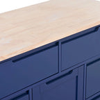Store Kitchen Cart with Wheels and 8 Drawers