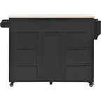 Store Kitchen Cart with Wheels and 8 Drawers