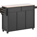 Store Kitchen Cart with Wheels and 8 Drawers