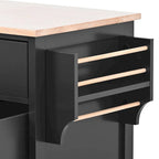 Store Kitchen Cart with Wheels and 8 Drawers