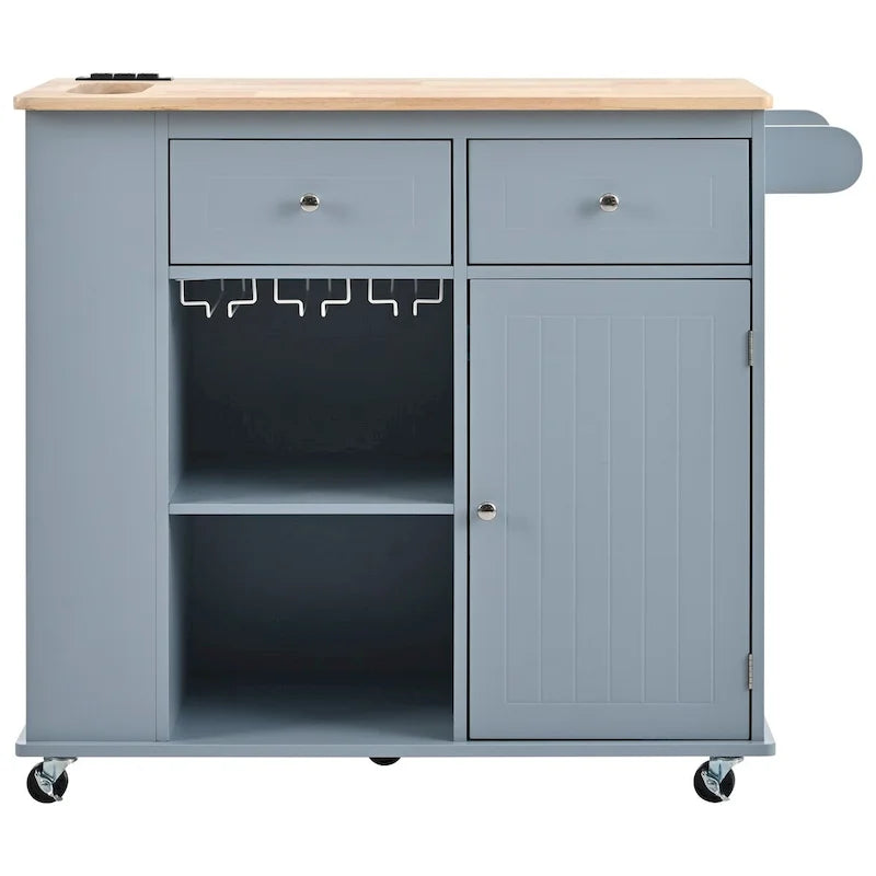 Kitchen Island with Power Outlet
