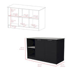 Kitchen Island for Dining Room,Two open storage shelves, Kitchen