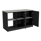 Kitchen Island for Dining Room,Two open storage shelves, Kitchen