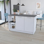 Kitchen Island for Dining Room,Two open storage shelves, Kitchen
