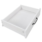 Kitchen Island with Trash Can Storage and Adjustable Shelf