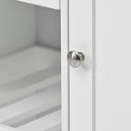 41.3 in. Rolling Kitchen Island with Spice Rack and Two Drawers