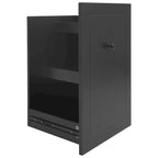 53.9 Width Rolling Kitchen Island with Drop Leaf and 3 Tier Pull Out Cabinet