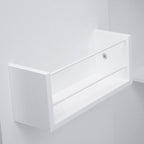 53.9 Width Rolling Kitchen Island with Drop Leaf and 3 Tier Pull Out Cabinet