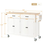 Homestyles Kitchen Island Finish with Wood Top Kitchen Cart