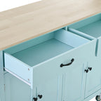 Homestyles Kitchen Island Finish with Wood Top Kitchen Cart