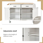 Homestyles Kitchen Island Finish with Wood Top Kitchen Cart