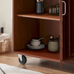 Mobile Kitchen Island Cart With 2 Drawers
