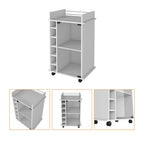Savannah 6-Bottle 3-Shelf Bar Cart for Kitchen, Party and Living Room