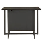 Oyala Black Finish 2-door Kitchen Island with Power and USB outlets by iNSPIRE Q Modern