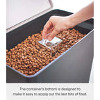 Yamazaki Home Rolling Airtight Pet Food Container (25 lbs.), Polypropylene, Extra Large, 6.6 gallons, 25 liters