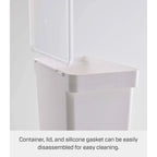Yamazaki Home Rolling Airtight Pet Food Container (25 lbs.), Polypropylene, Extra Large, 6.6 gallons, 25 liters