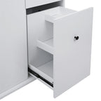 Merax 53.9 Width Rolling Kitchen Cart on Wheels with Drop Leaf