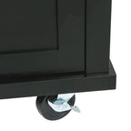 Kitchen Island Cart with Wheels Drop-Leaf, Storage Racks