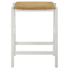 Prager Brown and White 3-piece Counter Height Table with Stools