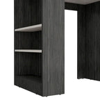 Kitchen Island Doyle, Kitchen, Concrete Gray / Ibiza Marble,High quality and durable