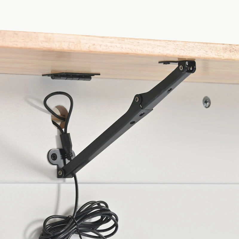 Kitchen Island with Drop Leaf and LED Light