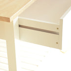 MDF Kitchen Cart with Two Lockable Wheels