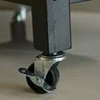 MDF Kitchen Cart with Two Lockable Wheels