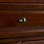 Crosley Alexandria Stainless Steel Top Kitchen Island in Vintage Mahogany Finish - 18d x 51.5w x 34h