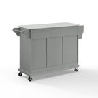 Crosley Full Size Granite Top Kitchen Cart/Island Gray/White - 51.5 W x 18 D x 36.5 H