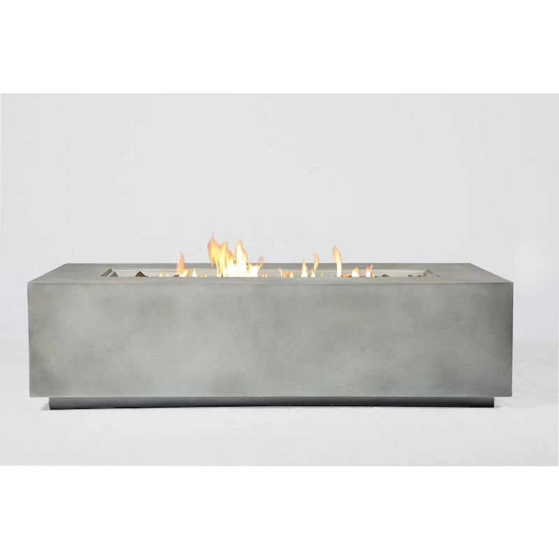 LSI Grey/ Brown Wicker 7-piece Cup Table Fire Pit Set