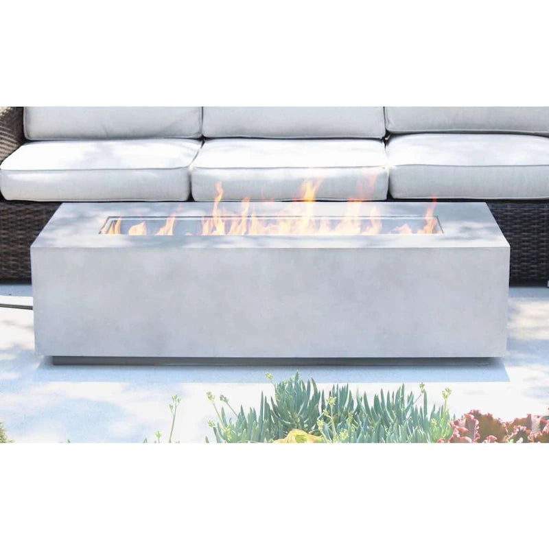 LSI Grey/ Brown Wicker 7-piece Cup Table Fire Pit Set