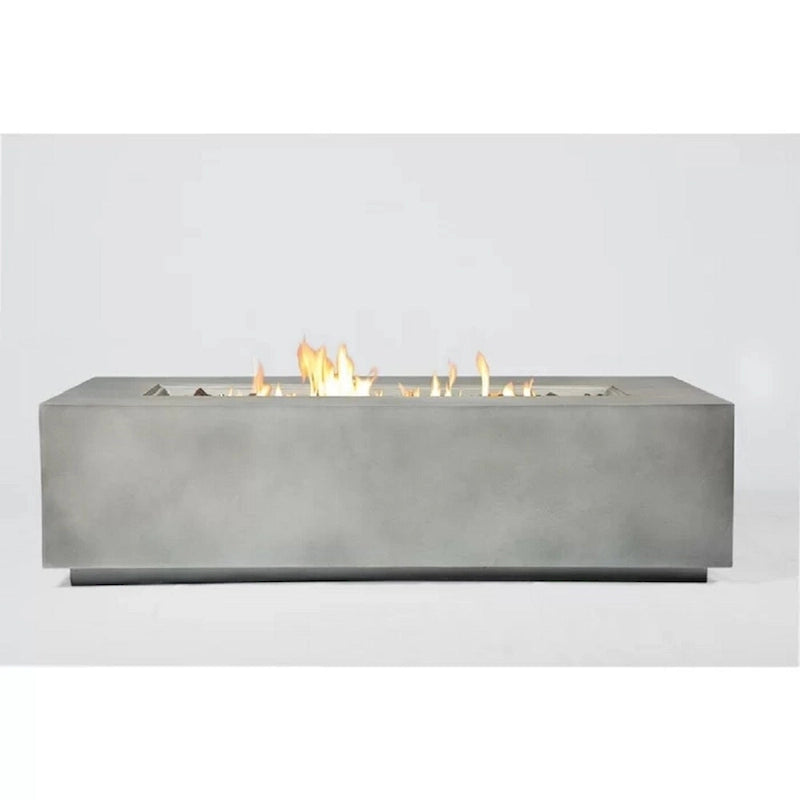 LSI Grey/ Brown Wicker 7-piece Cup Table Fire Pit Set