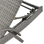 Outdoor wicker chaise lounge set, 2 pieces
