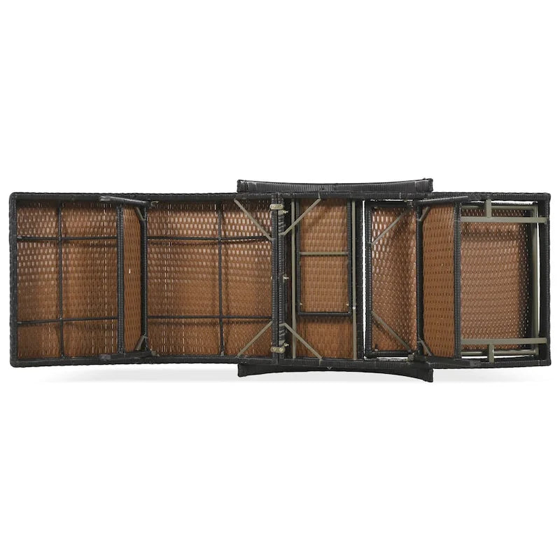 Outdoor wicker chaise lounge set, 2 pieces