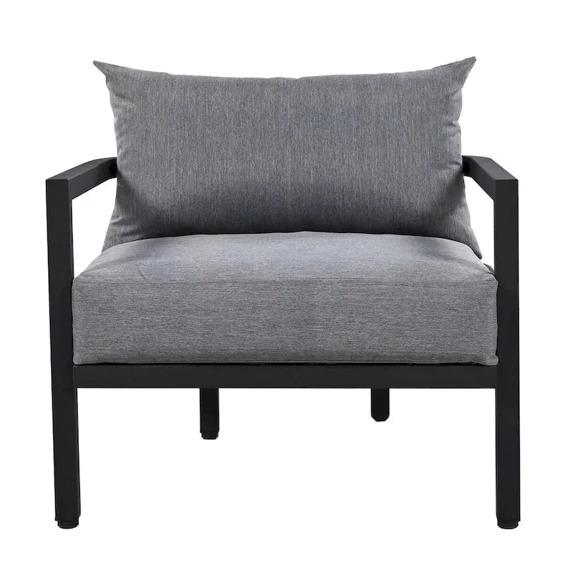 Multi-person Outdoor Steel Sofa Set, Waterproof, Anti-rust and Anti-uv, Suitable for Gardens and Lawns