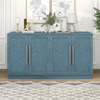 Sideboard with 4 Doors Large Storage Space Buffet Cabinet - N/A