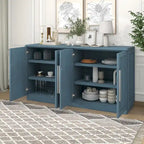 Sideboard with 4 Doors Large Storage Space Buffet Cabinet - N/A