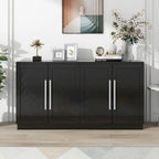 Sideboard with 4 Doors Large Storage Space Buffet Cabinet - N/A