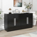 Sideboard with 4 Doors Large Storage Space Buffet Cabinet - N/A