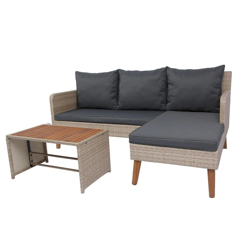 MM 3 Piece Patio Sectional