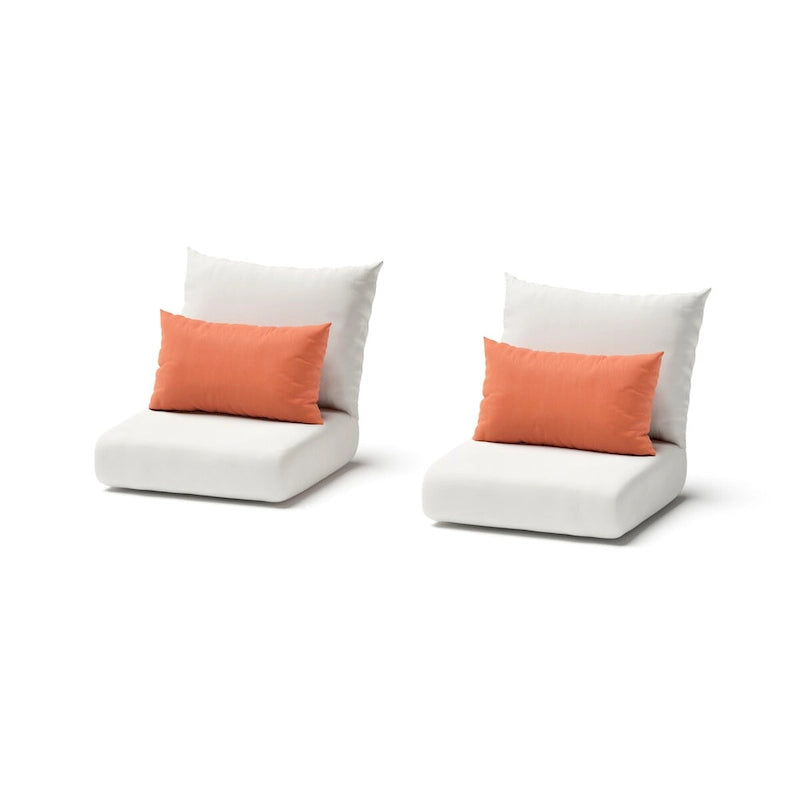 Milo Espresso 2 Piece Sunbrella Outdoor Patio Motion Club Chairs