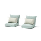 Milo Espresso 2 Piece Sunbrella Outdoor Patio Motion Club Chairs