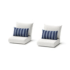 Milo Espresso 2 Piece Sunbrella Outdoor Patio Motion Club Chairs