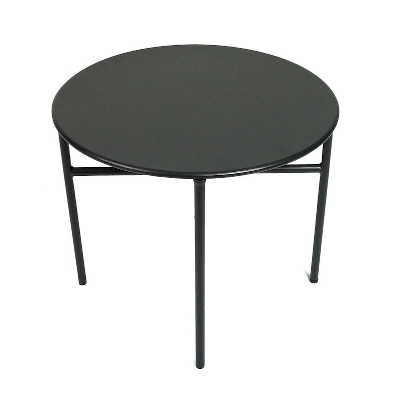 Patio PE Wicker Egg Chair with Cushion & Side Table