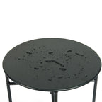 Patio PE Wicker Egg Chair with Cushion & Side Table